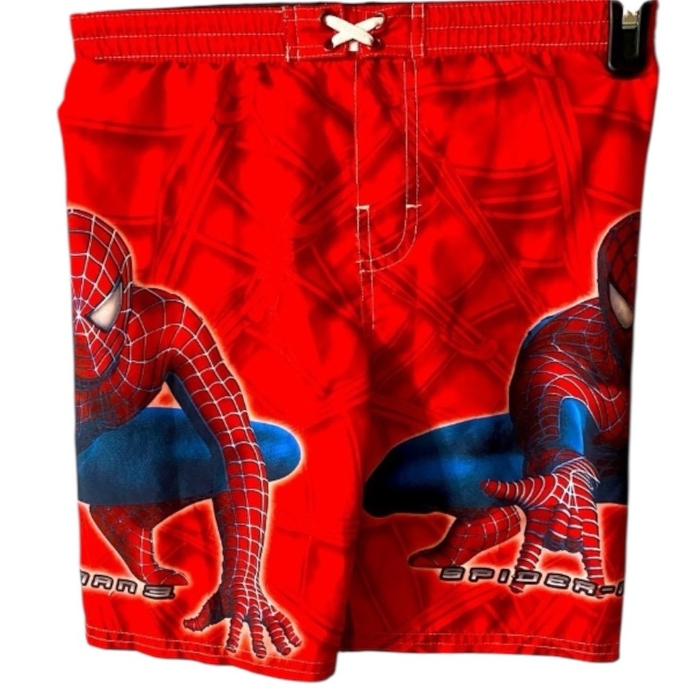 2007 Spider-Man 3 Board Shorts, Boys Sz XS, 5, Marvel Comics, Novelty, Vintage